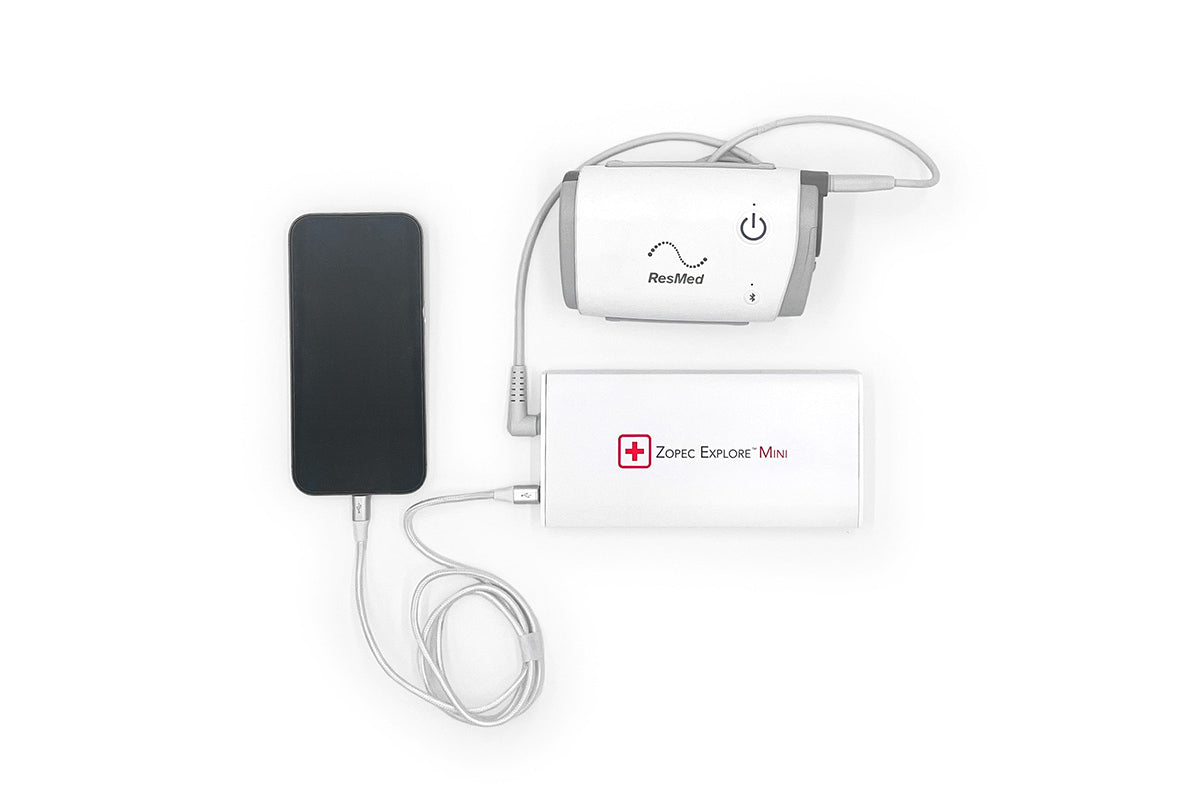 Zopec Explore Mini DC Multi-Voltage Smart Travel & UPS Battery System 99.5Wh (AirMini, AirSense 10, AirSense 11)